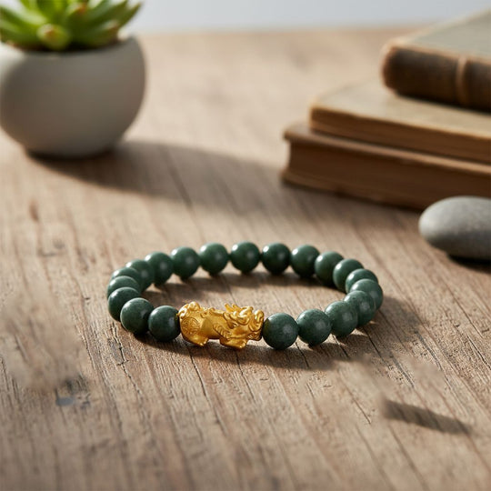 EXTREM SELTEN Natürlicher Olmek Jadeit Armband Flexibles (18 - 19 cm) 925 Silber vergoldet ca. 150,00 ct.