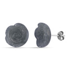 EXTREM SELTEN Natürlicher Olmek Jadeit Ohrringe 925 Silber rhodiniert ca. 20.00 ct