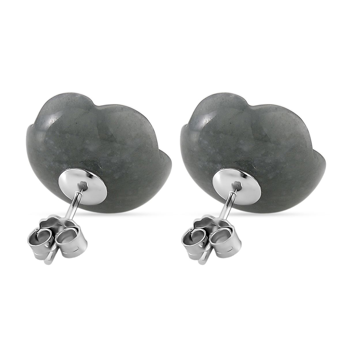 EXTREM SELTEN Natürlicher Olmek Jadeit Ohrringe 925 Silber rhodiniert ca. 20.00 ct