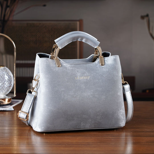 LA MAREY Satchel Tasche mit Reißverschlussfächern und verstellbarem Schulterriemen 25 x 20 x 11 cm Khaki