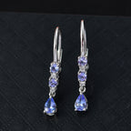 D'Joy Tansanit Ohrringe 925 Silber rhodiniert ca. 1,29 ct.