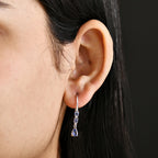 D'Joy Tansanit Ohrringe 925 Silber rhodiniert ca. 1,29 ct.