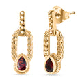EVER TRUE Roter Granat Ohrringe Nickelfreies Messing ca. 1.05 ct