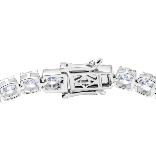 LUXURIANT DIAMOND - Lab Grown Diamant VS-EF SGL zertifiziert Armband ca. 19 cm 925 Silber rhodiniert ca. 10,00 ct.