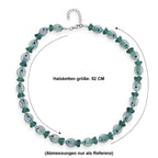 Grünes Murano-Stil Glas Halskette ca. 52 cm