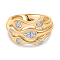 EVER TRUE Weißer Topas Ring Nickelfreies Messing (Größe 17.00) ca. 1,16 ct
