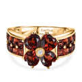 EVER TRUE Mosambik Granat Ring Nickelfreies Messing (Größe 17.00) ca. 4,44 ct