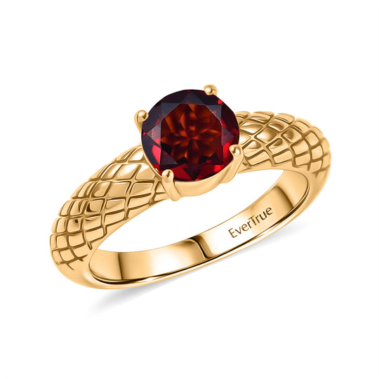 EVER TRUE Mosambik Granat Ring Nickelfreies Messing (Größe 17.00) ca. 1,32 ct