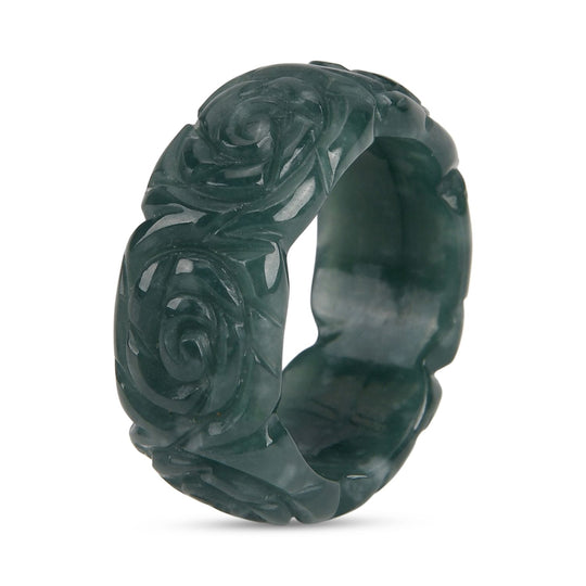 Natürlicher Olmek Jadeit Ring (Größe 18.00) ca. 35.00 ct