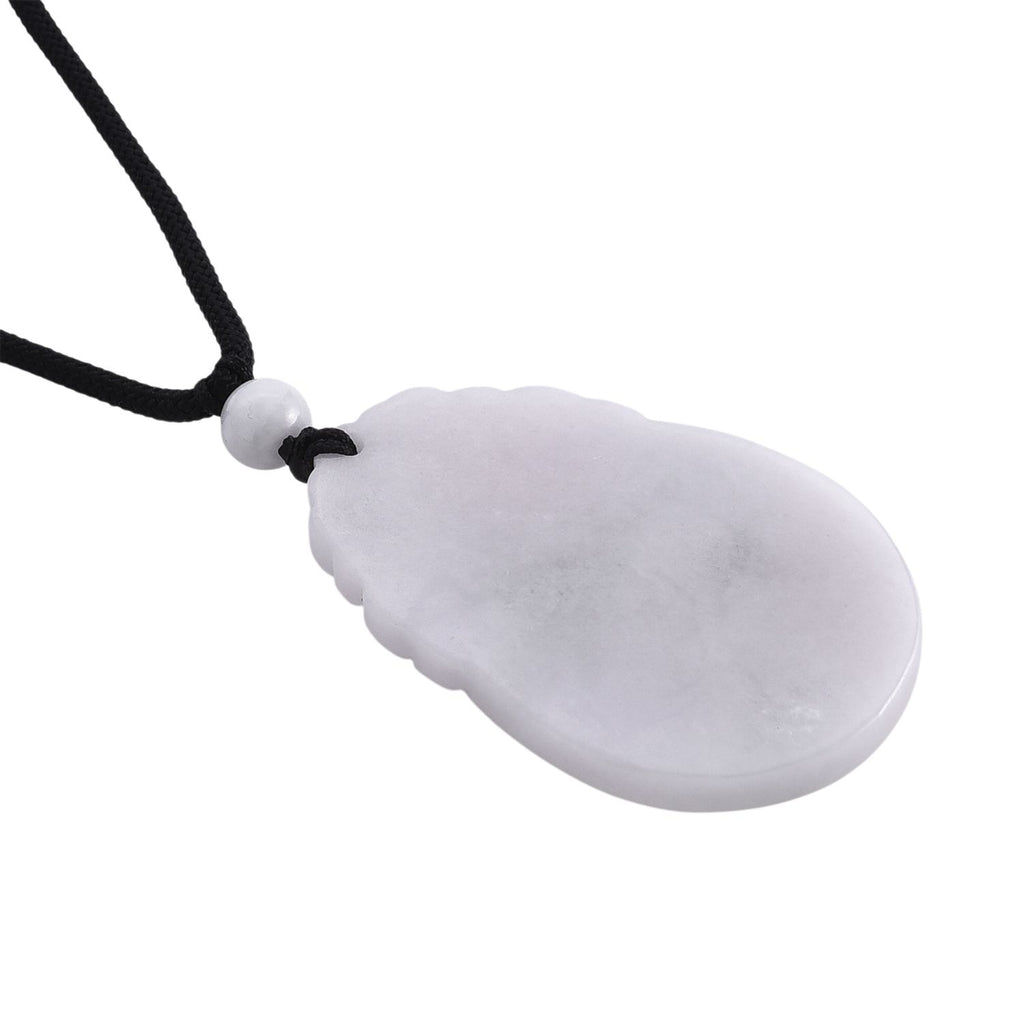 Weiße Jade Halskette Flexibles (ca. 70 cm) 999 Gelb Gold ca. 85,00 ct.