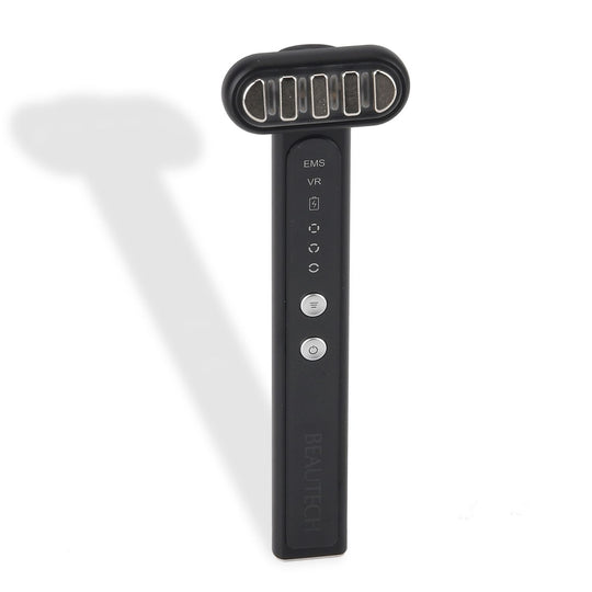 BEAUTECH - 6 in 1 Gesichts und Augenmassagegerät, leicht, Schwarz