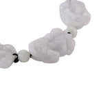 Weiße Jade Armband Flexibles (15.25- 23 cm) ca. 80,00 ct.