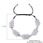 Weiße Jade Armband Flexibles (15.25- 23 cm) ca. 80,00 ct.