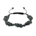 Olmek Jadeit Armband Flexibles (15.25- 23 cm) ca. 85,00 ct.