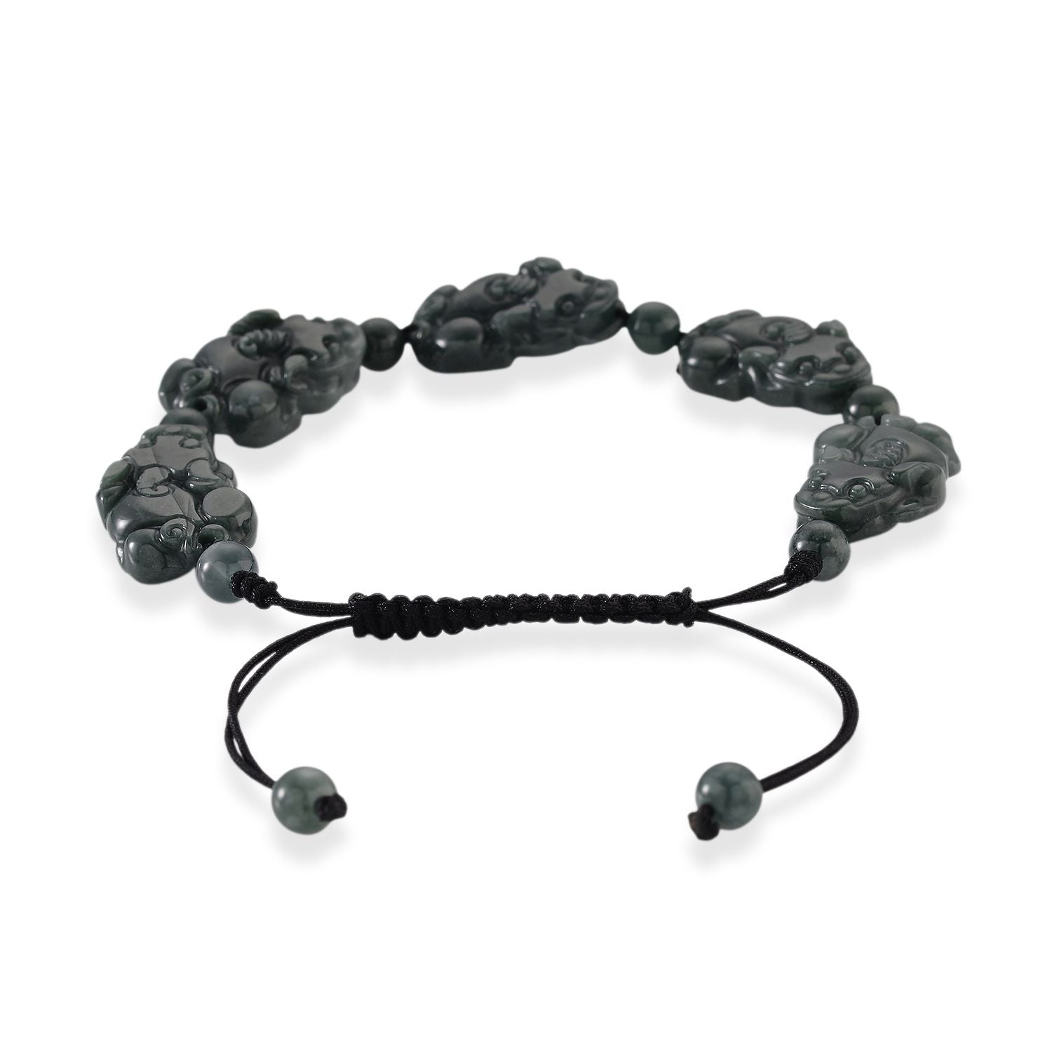 Olmek Jadeit Armband Flexibles (15.25- 23 cm) ca. 85,00 ct.