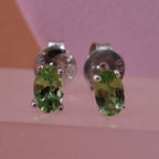 D'Joy AA Tsavorite Granat Ohrringe 925 Silber rhodiniert ca. 0.49 ct