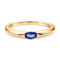 D'Joy AA Tansanit Ring 925 Silber 750 Gelb Vergoldet (Größe 17.00) ca. 0,23 ct