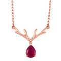 D'Joy afrikanische Rubin und Zirkon 45cm Halskette - 2,50 ct.