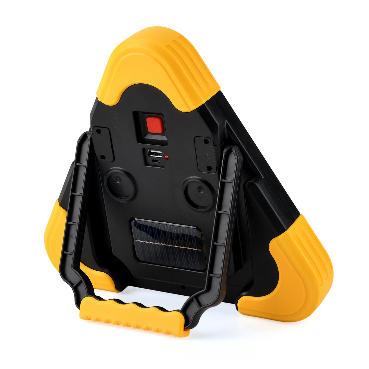 Solar tripod light                                                                     Charging time: about 2-3 hours Discharge time: about 5-8 hours Battery capacity: 2400mAh Drop height: 1M Waterproof grade: IP44 Function description: 3COB floodlight s