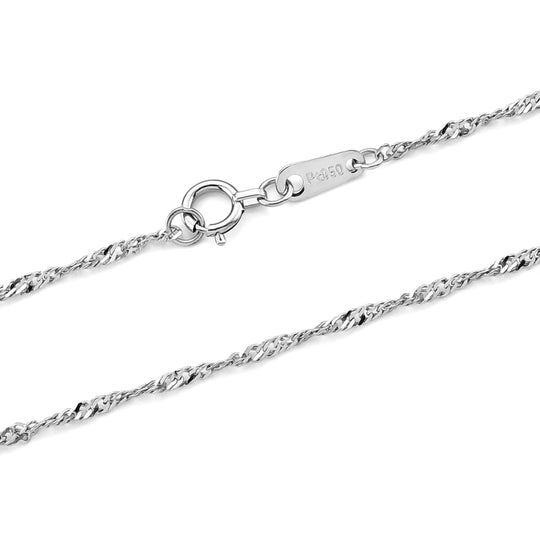 EXKLUSIVES ANGEBOT 950 Platin Singapurkette ca. 45 cm ca. 1,50g
