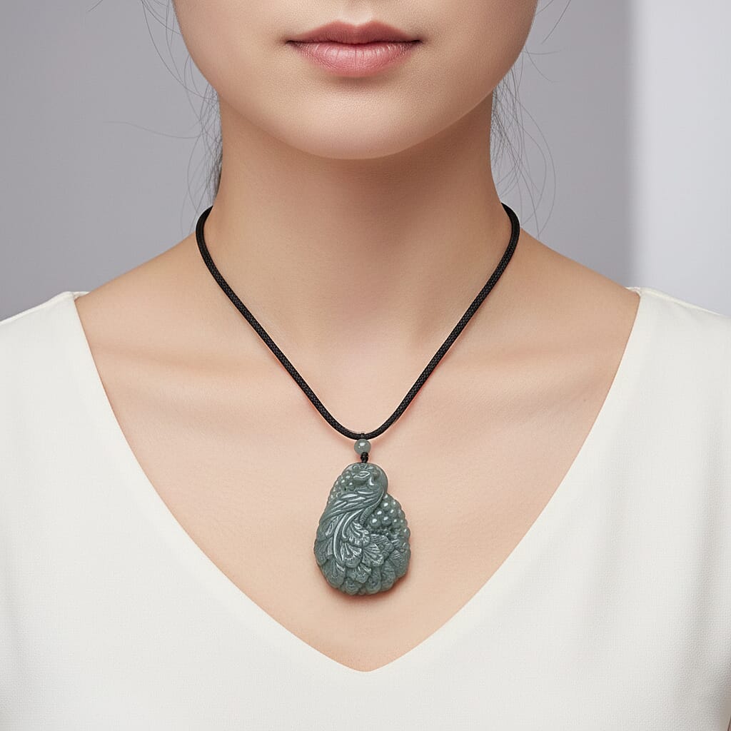 Jade Halskette Flexibles cm ca. 155,00 ct.