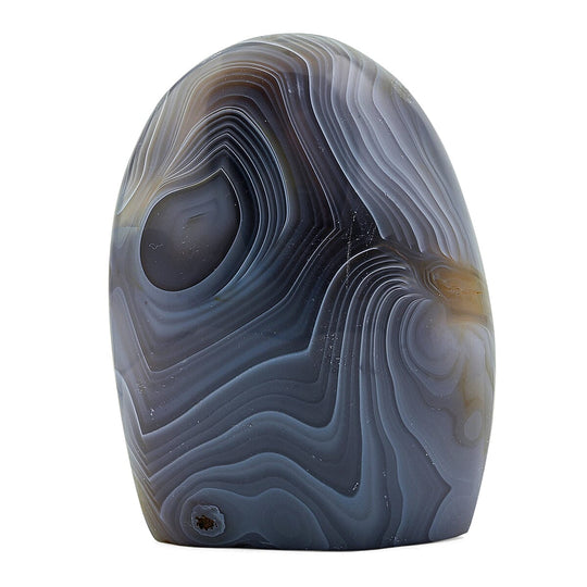 Gem Crystal Kollektion - Mehrfarbiger Achat Freiform, Mittelgroß