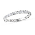D'Joy Moissanit Ring 925 Silber Rhodiniert (Größe 18.00) ca. 1,02 ct