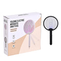 LIVMORE 3-in-1 elektrische Mückenklatsche, USB Aufladung, 500mAh, Schwarz