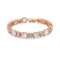 Weißes Zirkonia 19cm XOXO Armband in Roségoldton
