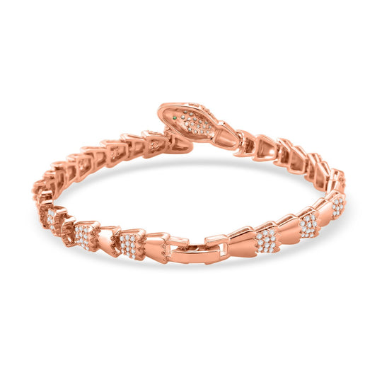 Weißer Zirkonia Armband ca. 19 cm Nickelfreies Messing 2.00 ct