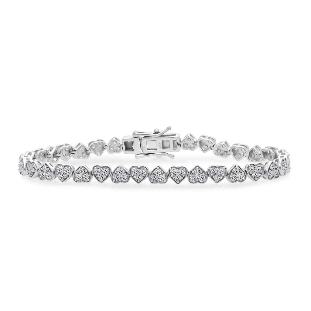 LUXURIANT SGL zertifizierte SI-GH Labor Diamant 45cm Halskette und 19cm Armband