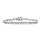 LUXURIANT SGL zertifizierte SI-GH Labor Diamant 45cm Halskette und 19cm Armband
