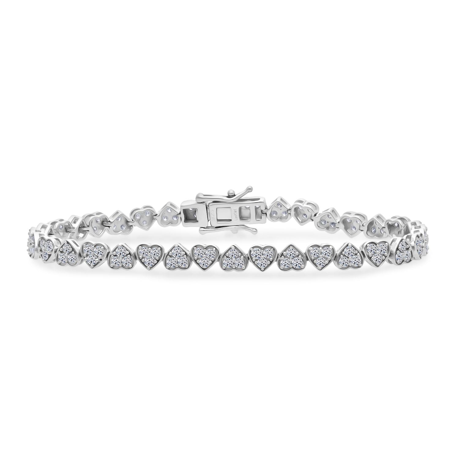 LUXURIANT SGL zertifizierte SI-GH Labor Diamant 45cm Halskette und 19cm Armband