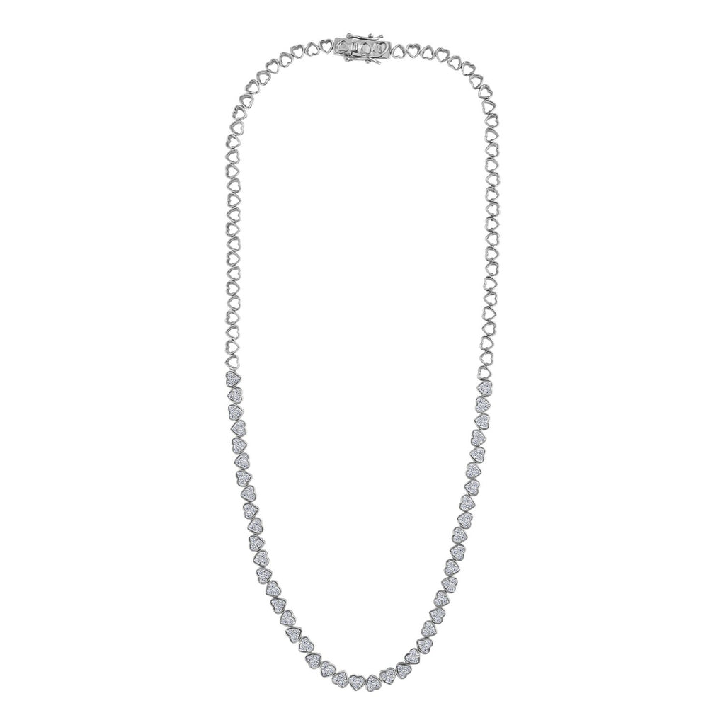 LUXURIANT SGL zertifizierte SI-GH Labor Diamant 45cm Halskette und 19cm Armband