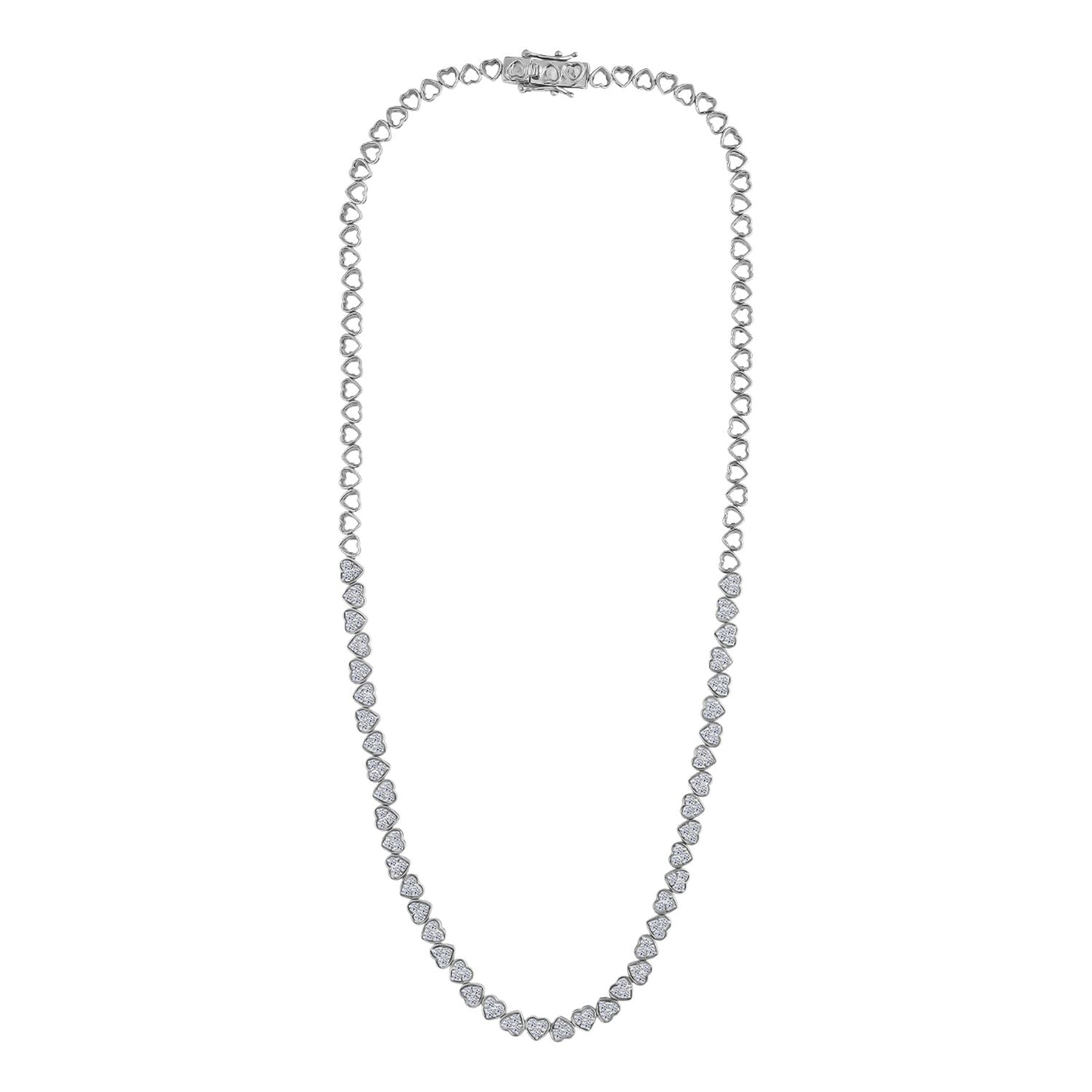 LUXURIANT SGL zertifizierte SI-GH Labor Diamant 45cm Halskette und 19cm Armband