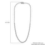 LUXURIANT SGL zertifizierte SI-GH Labor Diamant 45cm Halskette und 19cm Armband