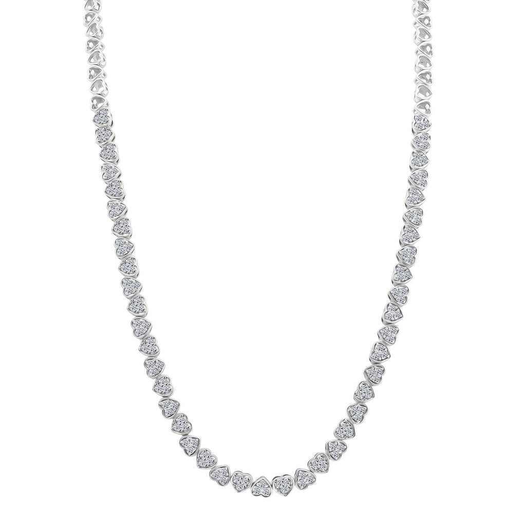 LUXURIANT SGL zertifizierte SI-GH Labor Diamant 45cm Halskette und 19cm Armband