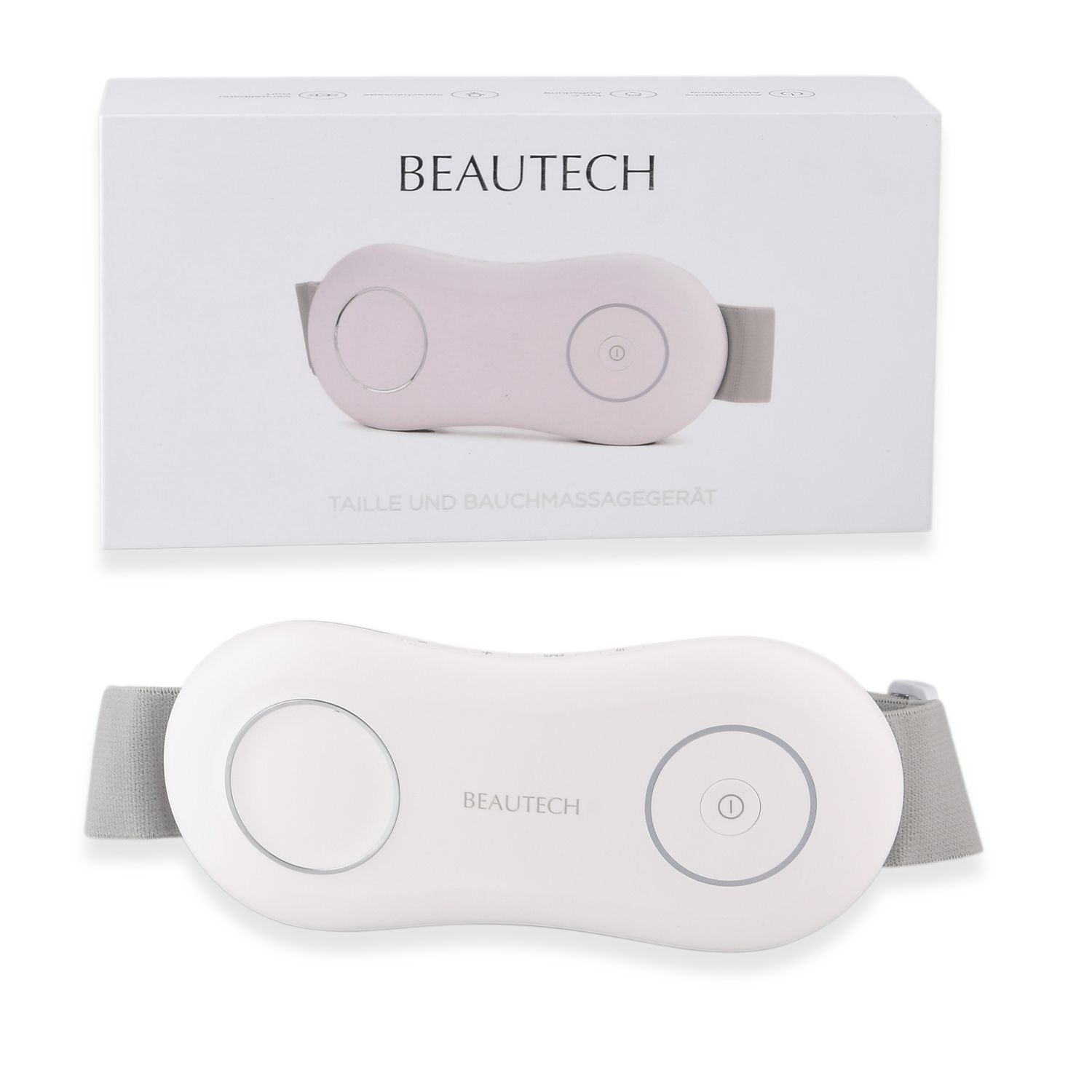 BEAUTECH EMS Bauchmassagegerät, wiederaufladbar, Weiß