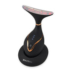 BEAUTECH Gesichts und Halsbehandlungs massagegerät, mit Nano-Lichttherapie, 1640 mAh, Schwarz