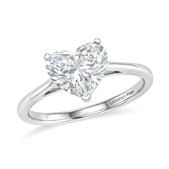 LUXURIANT DIAMOND - Lab Grown Diamant VS-EF IGI zertifiziert Ring 950 Platin (Größe 20.00) ca. 3.00 ct