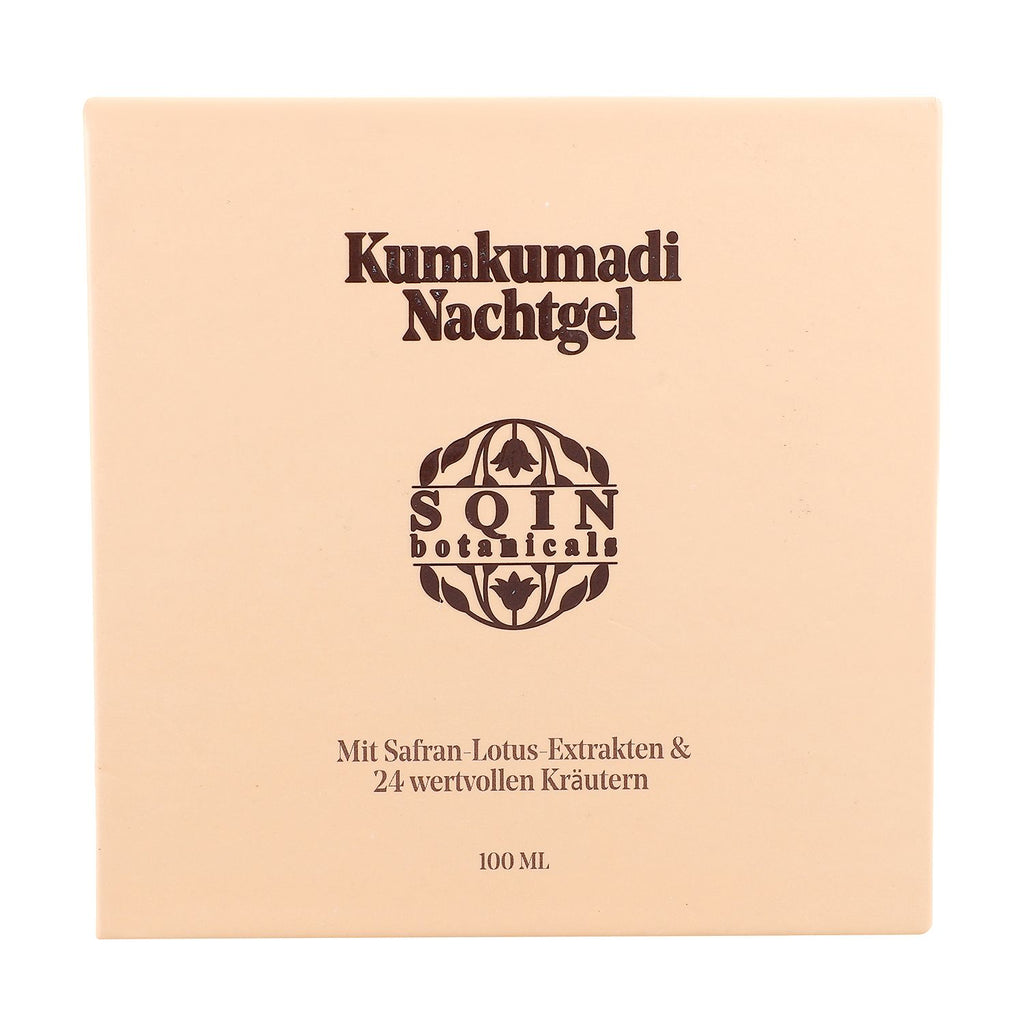 SQIN Botanicals Kumkumadi Kollektion mit Körperöl (100ml), Gesichtsöl (50ml), Cold Cream (100ml), und Nachtgel (100ml)