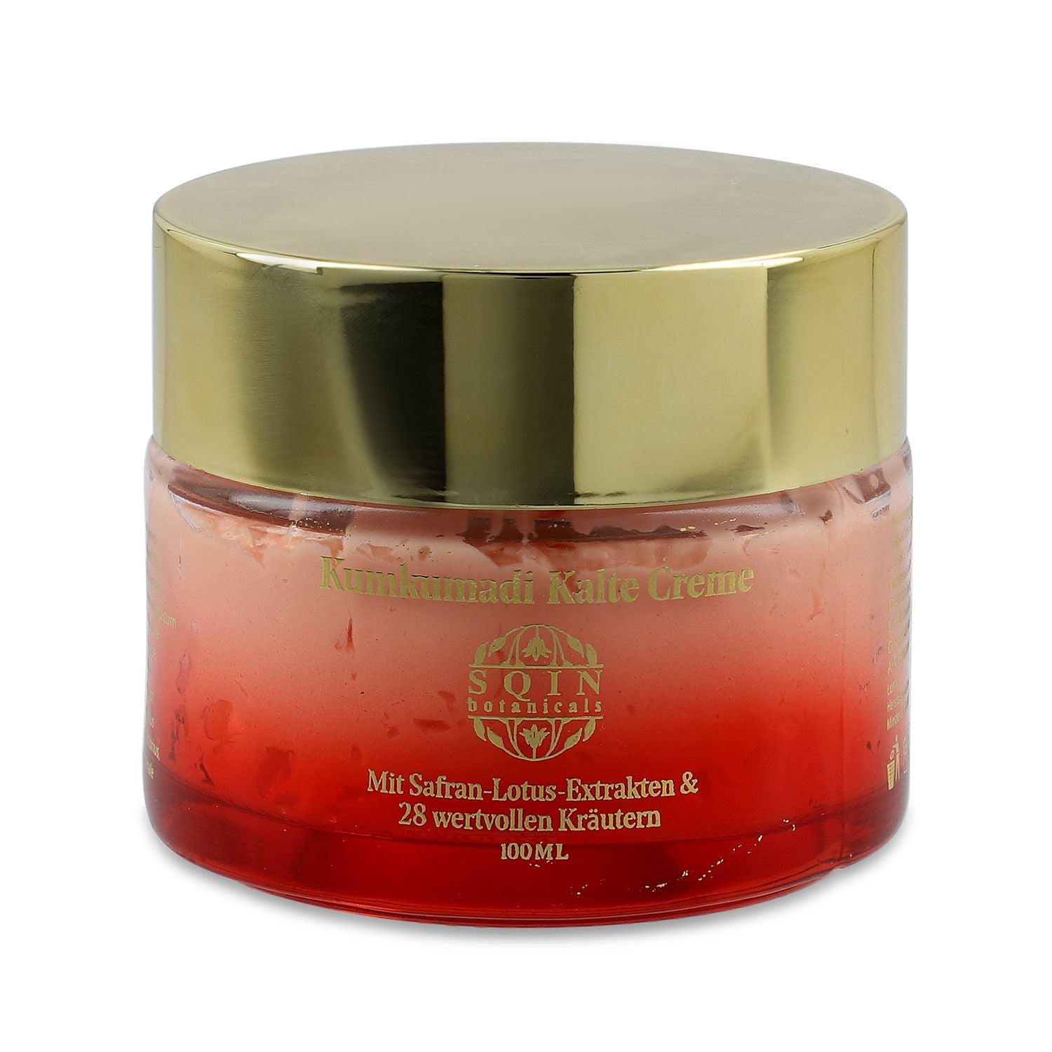 SQIN Botanicals Kumkumadi Kollektion mit Körperöl (100ml), Gesichtsöl (50ml), Cold Cream (100ml), und Nachtgel (100ml)