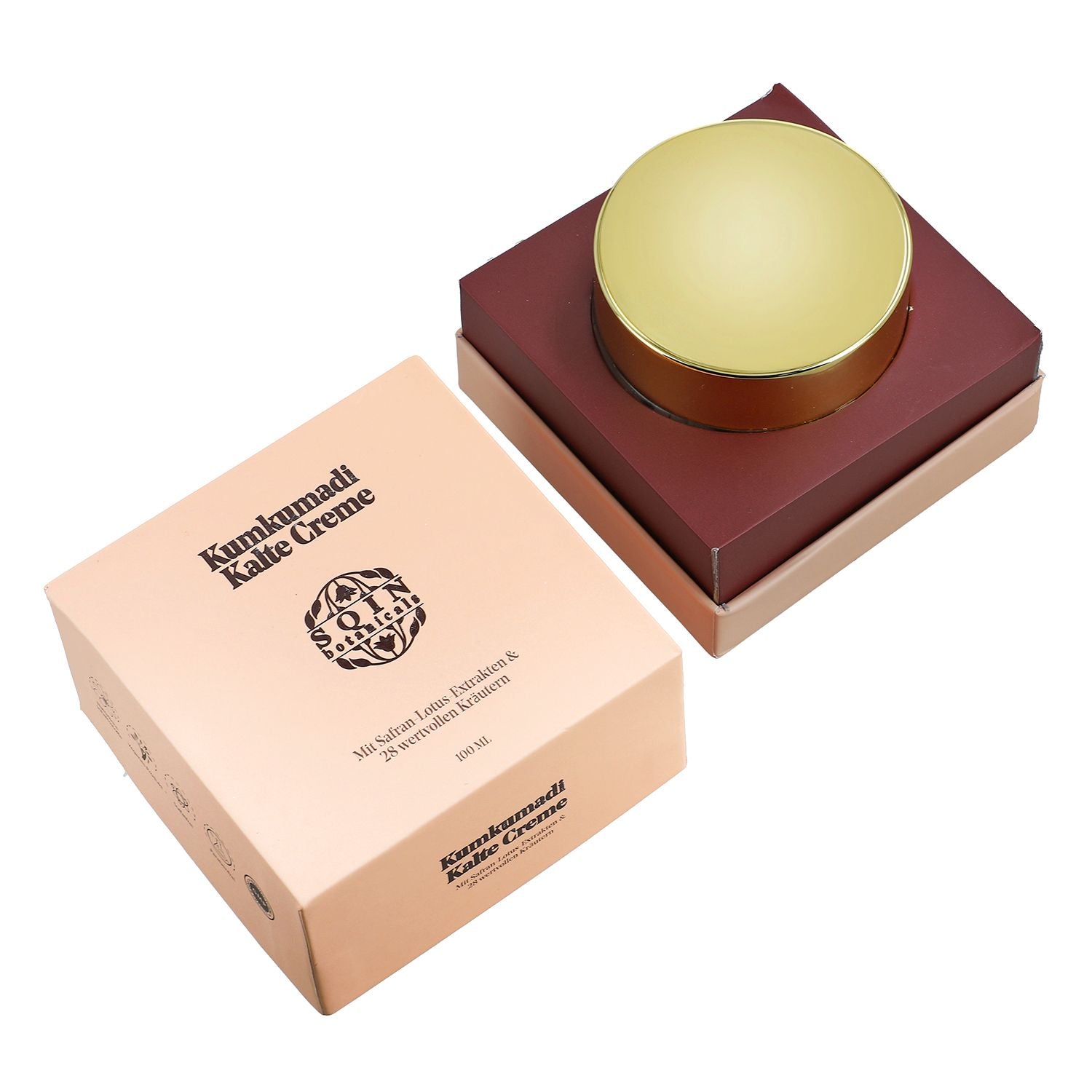 SQIN Botanicals Kumkumadi Kollektion mit Körperöl (100ml), Gesichtsöl (50ml), Cold Cream (100ml), und Nachtgel (100ml)