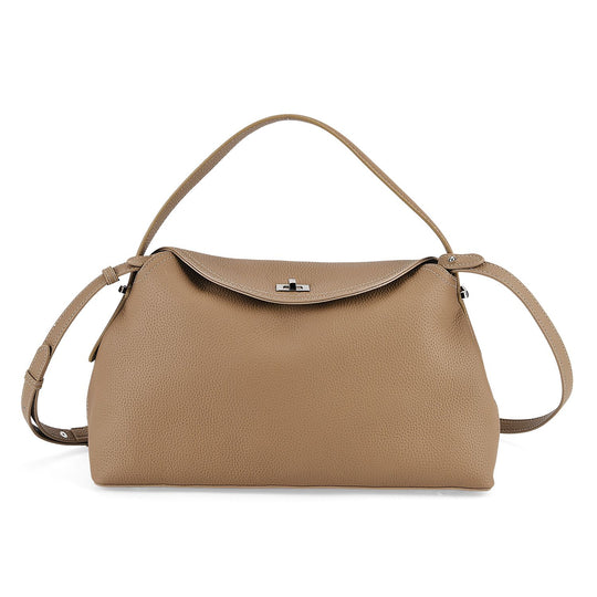 Echtleder Umhängetasche 32 x 19 x 11 cm Khaki