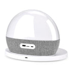 Audio Gerät mit Bluetooth und LED Ambient Licht, 24 White Noise Sounds, Wecker mit Sonnenaufgang und Sonnenuntergang, FM Radio, kabelloses Laden 15W, USB TF Funktion, 10 m Reichweite