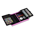 LIVMORE Künstler Malset 115 Stück im Kreativkoffer, 34x23cm, Rosa