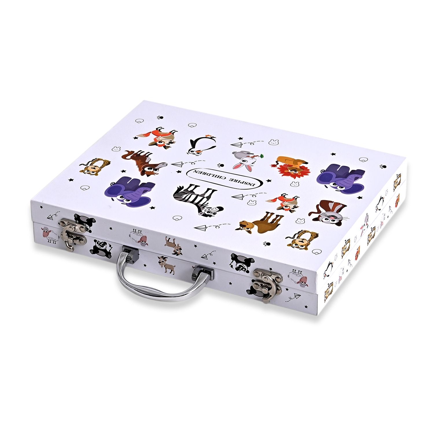 LIVMORE Künstler Malset 84 teilig in Aufbewahrungskoffer 30 x 25 cm, Mherfarbig