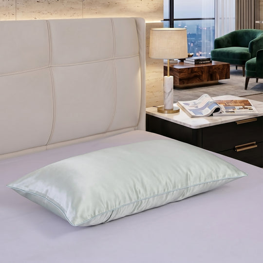 LA MAREY SIGNATURE Maulbeerseide Bettdeckenbezug Set mit Kissenbezug, 2-teilig, 135 x 200 cm, Elfenbein