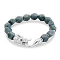 Jade Armband ca. 19 cm 316L Edelstahl ca. 140.00 ct
