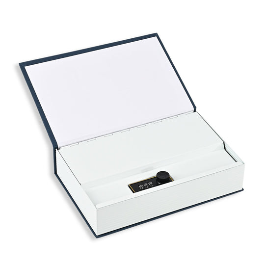 Buch Safe, Stahlbox, mit Zahlenschloss, 23.5 x 15.5 x 5.5 cm, Goldfarben